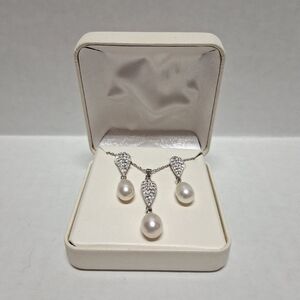 925 Sterling Silver Necklace And Earings